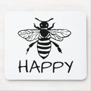 Honey Bee/ Be Happy Mouse Mat