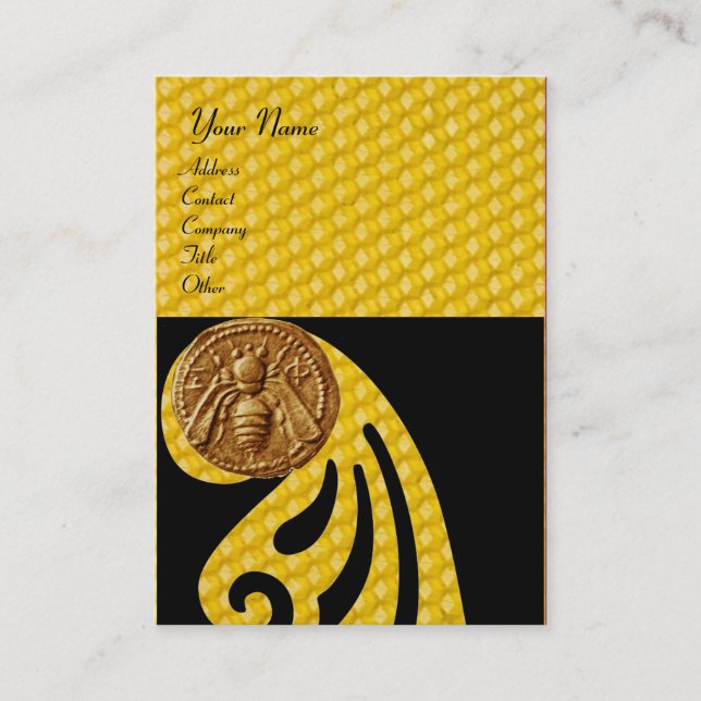 HONEY BEE ,BEEKEEPER APIARIST BUSINESS CARD (Front)