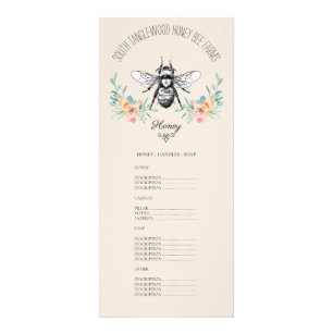 Honey Bee Beekeeper Apiary Farm Beekeeper Rack Car Rack Card