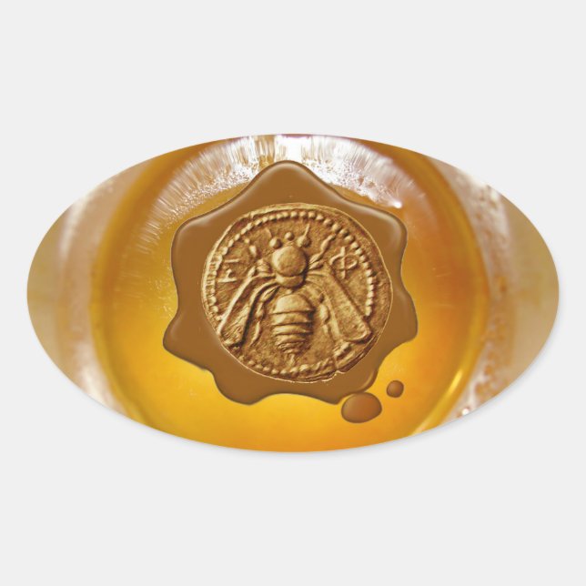 HONEY BEE,BEEKEEPER BEEKEEPING  BROWN WAX SEAL (Front)