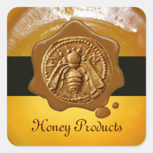 HONEY BEE / BEEKEEPER BEEKEEPING BROWN WAX SEAL