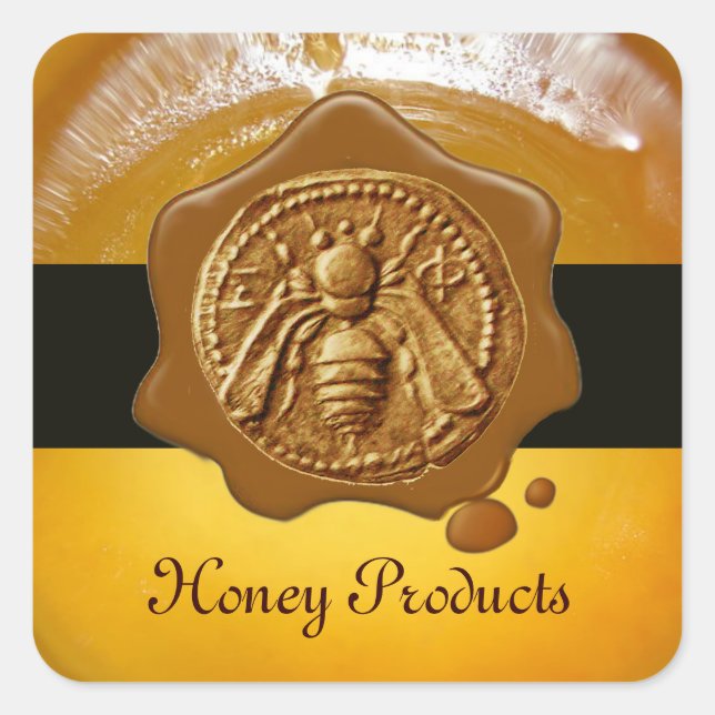 HONEY BEE / BEEKEEPER BEEKEEPING BROWN WAX SEAL (Front)