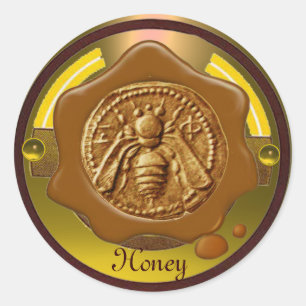 HONEY BEE / BEEKEEPER BEEKEEPING BROWN WAX SEAL