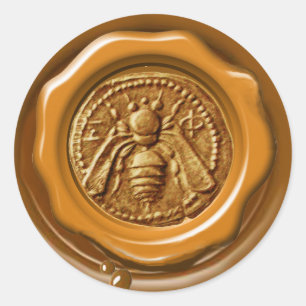 HONEY BEE BEEKEEPER BEEKEEPING RED BROWN WAX SEAL