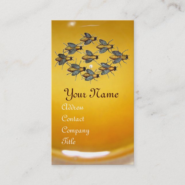 HONEY BEE ,BEEKEEPER /beekeeping supplies Business Card (Front)
