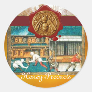 HONEY BEE, BEEKEEPER RED  WAX SEAL