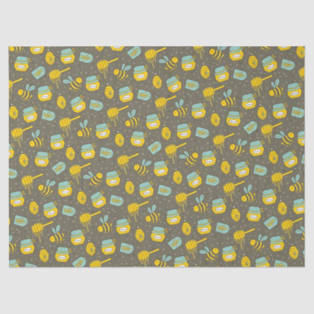 Honey Bee Beekeeper Tissue Paper (Front)