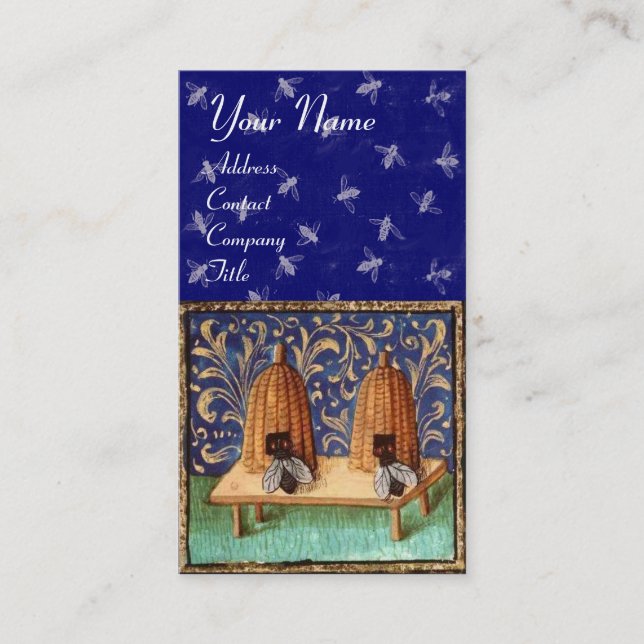 HONEY BEE ,BEEKEEPING, BEEKEPER BUSINESS CARD (Front)