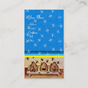 HONEY BEE ,BEEKEEPING ,blue Business Card