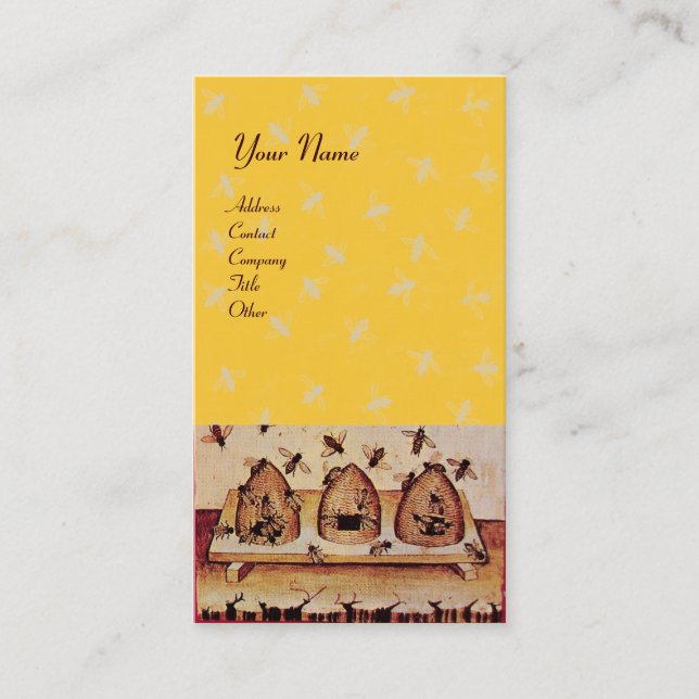 HONEY BEE ,BEEKEEPING BUSINESS CARD (Front)