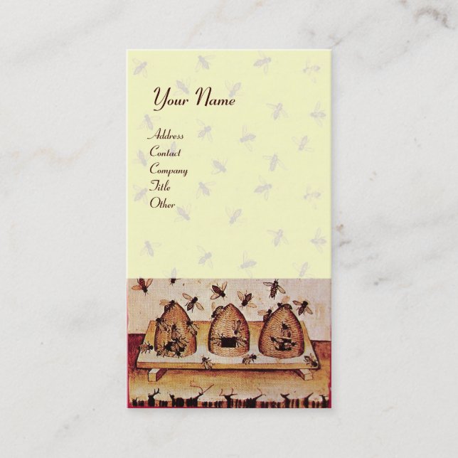 HONEY BEE ,BEEKEEPING BUSINESS CARD (Front)