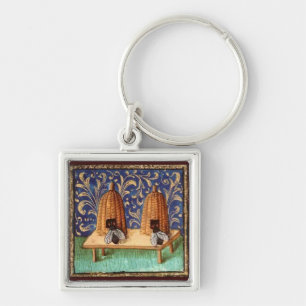HONEY BEE, BEEKEPER BEEKEEPING APIARIST KEY RING
