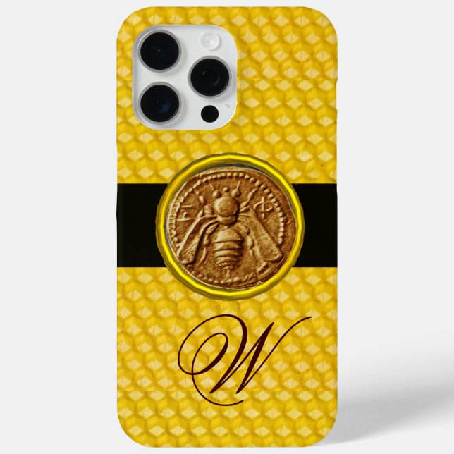 HONEY BEE, BEEKEPER MONOGRAM Case-Mate iPhone CASE (Back)