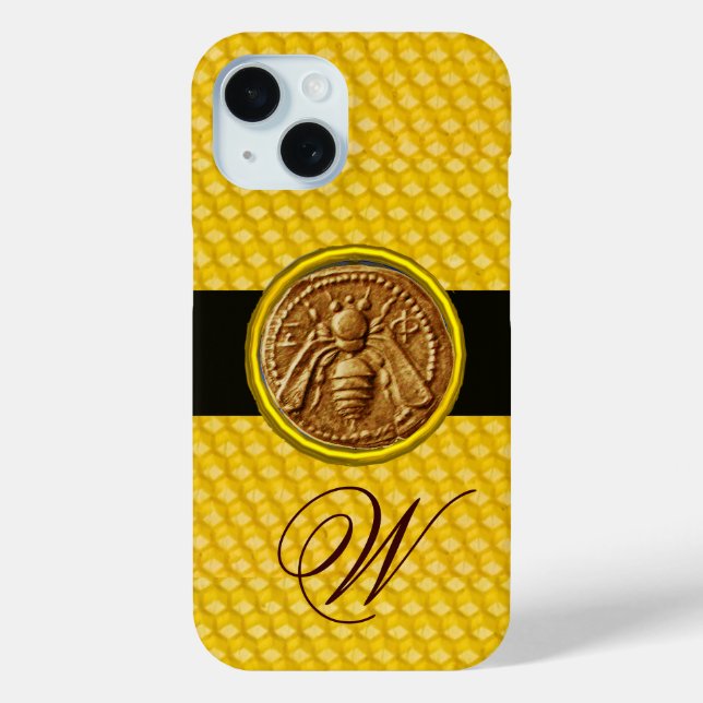 HONEY BEE, BEEKEPER MONOGRAM Case-Mate iPhone CASE (Back)