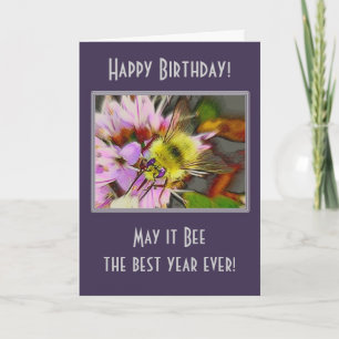 Honey Bee Birthday Card