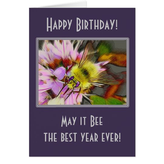 Honey Bee Birthday Card