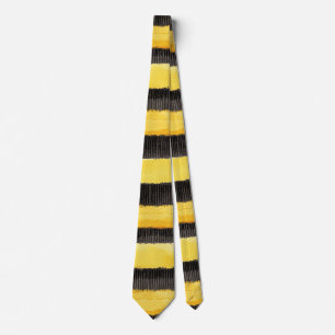 Honey Bee Black Gold Yellow Tie