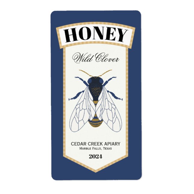 Honey Bee Blue and Gold (Front)