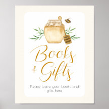 Honey Bee Books And Gifts Baby Shower Table Sign
