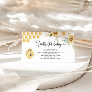 Honey bee books for baby enclosure card