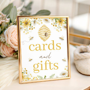 Honey Bee Botanical Cards and Gifts Sign