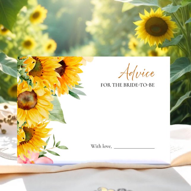 Honey Bee Bridal Shower Advice for the Bride Card (Creator Uploaded)