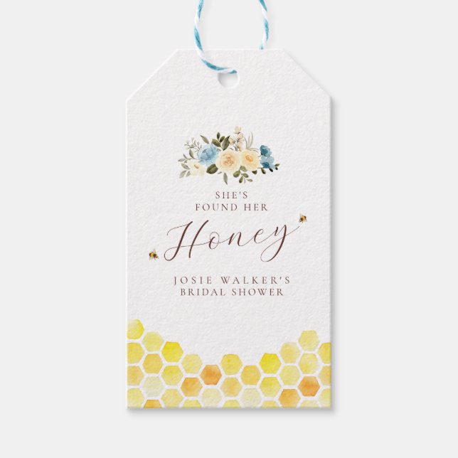 Honey Bee Bridal Shower Gift Tags (Front)