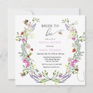 Honey Bee    Bride To Be Bridal Shower Invitation