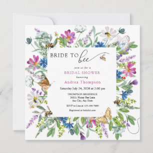 Honey Bee    Bride To Be Bridal Shower Invitation