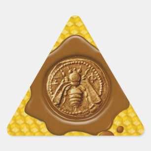 HONEY BEE, BROWN WAX SEAL TRIANGLE