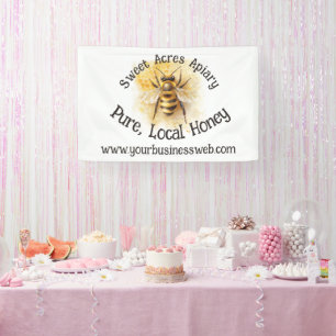 Honey Bee Business Apiary Honeybee Honeycomb Banner