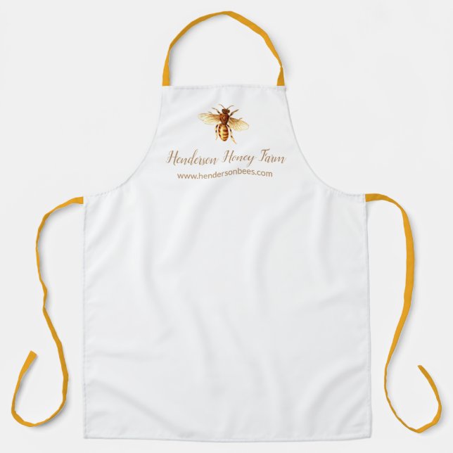 Honey Bee Business Branding  Apron (Front)