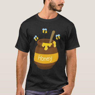 Honey Bee Buzzing Beehive Pot Flying Beekeeg T-Shirt