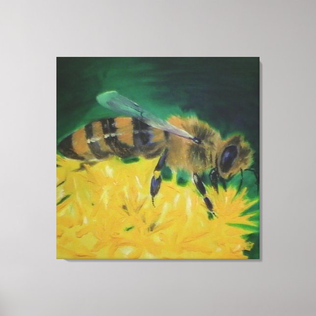 Honey Bee Canvas Print (Front)