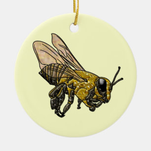 Honey Bee Ceramic Tree Decoration