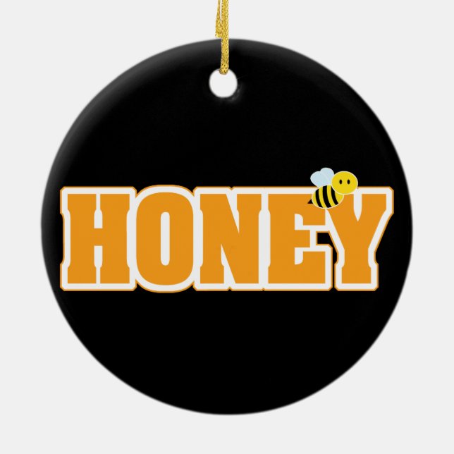 HONEY BEE CERAMIC TREE DECORATION (Back)