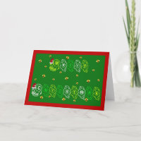 Honey bee Christmas card Italian honey bee apiary