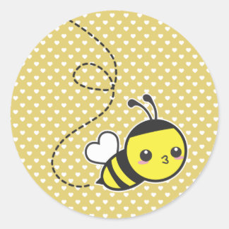 Honey Bee Classic Round Sticker