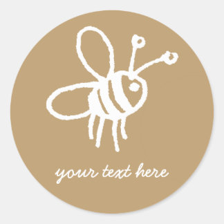 Honey Bee Classic Round Sticker