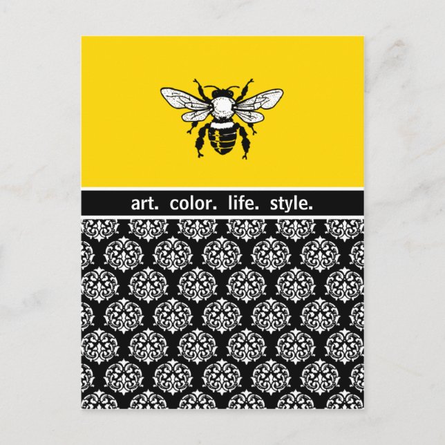 Honey Bee Custom Postcard (Front)