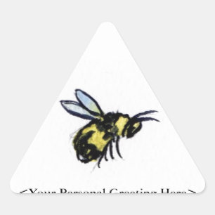 Honey Bee Customised Insect Art Sticker Bug Labels