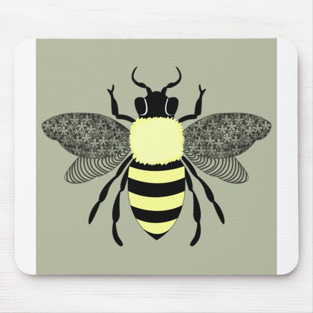 Honey Bee Design Mouse Mat (Front)