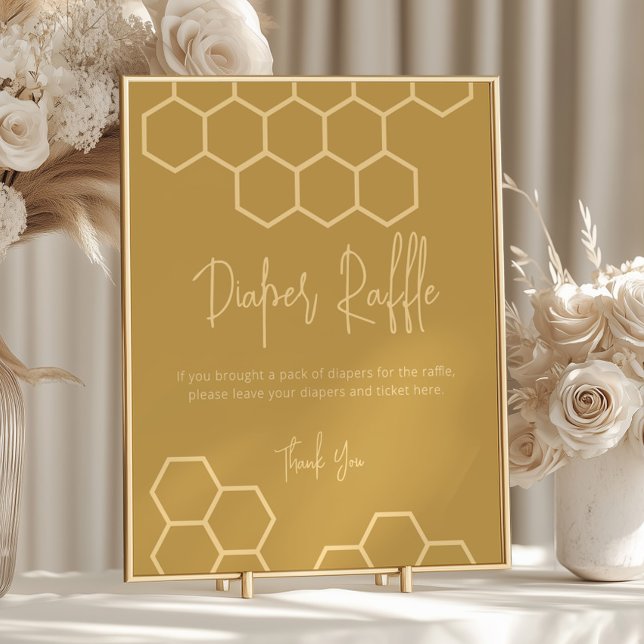 Honey Bee Diaper Raffle Entry Collection Sign (Creator Uploaded)