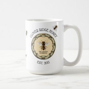 Honey Bee Farm Beekeeper Label Coffee Mug