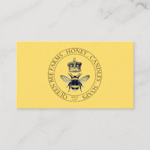 Honey Bee Farm Logo Apiary Beekeeper Business Card