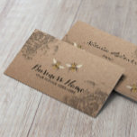 Honey Bee Farm Vintage Floral Rustic Kraft Business Card<br><div class="desc">Honey Bee Farm Vintage Floral Rustic Kraft Business Card.</div>