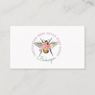 Honey Bee Floral Apiary And Products Business Card