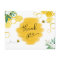 Honey Bee Floral Baby Shower Thank You Postcard