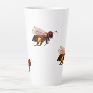 Honey Bee Flying Latte Mug