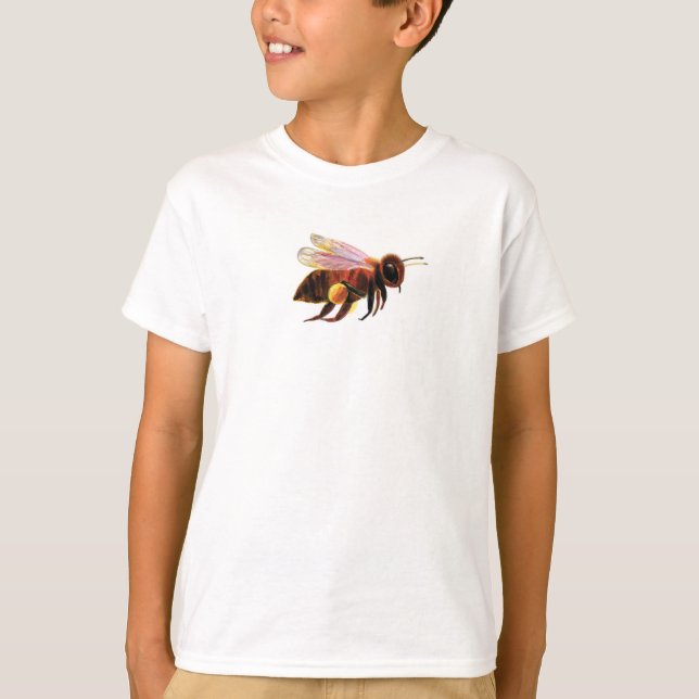 Honey Bee Flying  T-Shirt (Front)